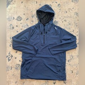 UNRL Navy Blue Men's 1/4 Zip Hoodie